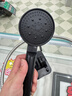 增压花洒喷头黑武士魔幻五档淋浴花晒头淋雨喷淋花酒超强单热水器 淋雨花洒+软管+底座 实拍图