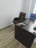 英斯迪尔（INSDEA）家用老板椅舒适久坐办公椅电脑椅可躺靠背椅书房书桌商务沙发座椅 咖色+脚踏-纳米皮【高弹海绵】 钢制脚 实拍图