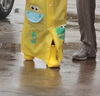 牧萌儿童雨鞋男童女童防水立体宝宝防滑耐磨卡通雨靴 挖掘机恐龙 15码 实拍图