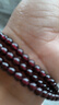 卡薇亚天然石榴石手链女士多圈酒红色水晶手串送老婆女友生日情人节礼物 7A绕手三圈手链附证书 珠径4.5mm左右 实拍图