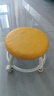 明智一凡滑轮矮凳带万向轮小凳子家用圆型鞋板凳带娃儿童懒人静音靠背椅子 橘色【圆凳】加粗加厚款 实拍图
