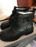 达芙妮马丁靴女牛皮骑士短靴厚底春秋单靴瘦瘦靴女靴 黑色（单里） 39 实拍图