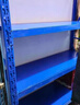 京牛仓储货架家用多层置物架地下室仓库重型落地快递超市展示货物架子 蓝色主架-四层 450kg承重-家用型长100*宽40*高200 实拍图