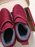 福来红老北京棉鞋女冬加绒奶奶鞋防水防滑保暖妈妈鞋软底老太太加厚棉靴 红色（女款） 38 实拍图