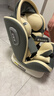 Heekin德国 儿童安全座椅汽车用0-4-12岁婴儿宝宝360度旋转ISOFIX硬接口 尊享灰(遮阳棚+上拉带+侧保护) 实拍图