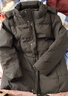 老爷车 中老年人爸爸羽绒服男装冬季短款加厚宽松大码连帽父亲冬装外套 6808-黑色 195/4XL（建议165-185斤） 实拍图