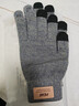 匹克匹克冬季保暖手套防寒针织毛线手套户外骑行电动车防滑可触屏灰色 实拍图