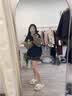 花语志女士外套秋冬小个子百搭短款外套棒球服休闲加厚女装外套夹克韩版 滑板胸章棒球服【黑色】 L 【建议90-100斤】 实拍图