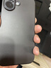 古雷斯（GURRS）适用苹果16手机壳 iphone16保护套镜头全包超薄肤感磨砂半透明防摔简约硅胶软壳 深空黑 实拍图