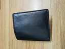 超薄迷你真皮短款小钱包男竖款羊皮驾驶证钱夹青年简约皮夹女软 黑色镜窗超小款（不能放驾驶证） 实拍图