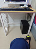舒客艺家 电脑桌台式小户型小桌子家用学习桌写字办公书桌电竞长条桌子 木纹白架单桌80*50*74 加固电脑桌 实拍图