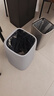 朴厨无盖垃圾桶18L家用双层大号客厅卧室厨房卫生间大容量纸篓灰色 实拍图