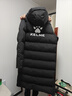 卡尔美（KELME）运动棉服男冬季长款大衣加厚连帽保暖棉衣冬训外套 黑色【后背大LOGO】 9261MF1015 XL 实拍图