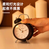 得力（deli）迷你复古机械闹钟低噪夜光卧室床头闹钟儿童 学生启蒙闹钟 黑色9024开学开学季新年礼物 实拍图