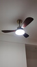 雷士（NVC）风扇灯 新中式吊扇灯中古风 餐厅客厅高显指吊灯遥控一级能效省电 似锦3叶/42寸36W全光谱/遥控款 实拍图