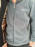 罗蒙（ROMON）夹克男士秋冬季潮流纯简约立领抗皱抓绒衣男装摇粒绒外套A1灰3XL 实拍图