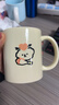 生日礼物女生可爱猫咪陶瓷马克杯带盖情侣水杯送闺蜜创意实用杯子 射箭爱心猫【单杯】 1个 350ml 实拍图