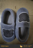 京东京造家居包脚棉拖鞋 冬季室内防臭防滑保暖厚底踩屎感男款 灰色44-45 实拍图