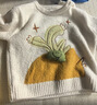 巴拉巴拉婴儿毛衣宝宝套头毛衫男童女童2025冬装新款打底衫针织衫萌趣图案 实拍图