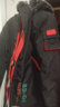 啄木鸟（TUCANO）高档羽棉绒服男中长款冬季2025新款保暖派克服冬装棉上衣加绒外套 911黑红色【升级人造棉款加绒款】 XL 实拍图