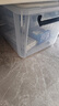 禧天龙塑料衣物收纳箱玩具整理箱车载储物箱55L 透明 1个装 带轮 实拍图
