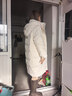 雅鹿羽绒服女中长款2025冬季新款时尚韩版连帽女士加厚保暖宽松外套 米白色 M (160) 实拍图