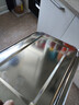 百畅  食品级304不锈钢托盘长方形盘子家用方盘餐盘烤鱼铁盘子蒸盘 升级款304浅方盘20*2*27cm 实拍图