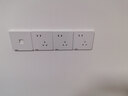 西门子插座面板套装  斜五孔10只量贩装 86型暗装错位二三插 致典雅白色 实拍图