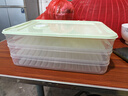 【可冷藏冷冻】冻饺子盒冰箱收纳盒食品级水饺速冻保鲜盒馄饨 1盖 3层 实拍图