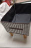 衣物收纳箱家用大容量折叠手提包抽屉式整理盒衣柜分层储物筐神器 千鸟格【带底板】1个 实拍图