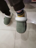 牧童儿童棉拖鞋男冬加绒保暖家居鞋室内软底亲子包跟棉鞋女 艾叶绿210 实拍图