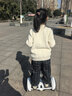 领奥电动儿童智能平衡车3-6-12岁体感8到10岁到15岁以上腿控成年人两轮自动手扶双轮新款平行车 K6旗舰白54V【三控+APP+炫光轮】 实拍图