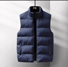 【清仓捡漏】马甲男士休闲百搭加厚秋冬防寒保暖坎肩加棉背心 蓝色 3XL 建议150-165斤 实拍图