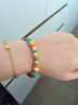 六福珠宝新年礼物 足金满天星黄金转运珠路路通串珠 计价 约0.95克 实拍图