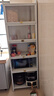 帅仕（shuaishi）厨房用具置物架落地餐边橱柜冰箱夹缝收纳碗柜微波炉烤箱储物柜子 白【整柜加高】6层60长42深-加深款 实拍图