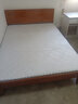 沃尔福 【现货闪发】床 橡胶木实木床简约单人床卧室家具北欧主卧双人床 浅咖色+5cm椰棕床垫 1500mm*2000mm 实拍图