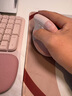 罗技（Logitech）Wave Combo 无线人体工学键鼠套装 垂直鼠标 无线蓝牙鼠标 办公键盘 无线键盘 蓝牙键盘 粉色 实拍图