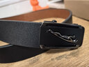 BUREVITO头层牛皮内穿无牙自动皮带男士真皮潮年轻人腰带纯牛皮裤带内扣 CNPH-PY无牙3.3枪色捷豹 120cm 150-165斤选 实拍图