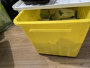 SPACEXPERT 衣物收纳箱特大号塑料整理箱车载储物箱80L黄色 1个装 带轮 实拍图