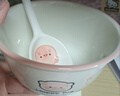 【50万好评】釉下彩可爱卡通碗碟套装家用陶瓷碗筷盘餐具可爱猪 可爱猪一碗一勺 实拍图