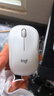 罗技（Logitech）M221 轻音鼠标 无线鼠标 办公鼠标 对称鼠标 带无线微型接收器 米白色 实拍图