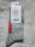 Happy Socks女男士秋冬季款情侣纯色系列黑色穿搭袜子运动袜时尚中筒袜子 灰色 1双 M 36-40 实拍图