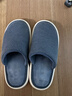 优调棉拖鞋男软底舒适居家抗菌保暖防滑静音大码地板拖鞋冬 藏青46-47 实拍图