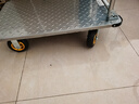 【京喜甄选】钢板小推车拉货手推车搬运平板车推拉便携拖车手拉车 钢板90*60【6寸静音烽火轮】 实拍图