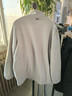 京东京造摇粒绒外套防静电抓绒衣保暖卫衣夹克男女同款T恤打底 浅灰色3XL 实拍图