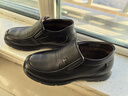 意尔康男鞋商务休闲鞋加绒保暖爸爸鞋高帮棉鞋皮鞋男 59783W黑色 38 实拍图