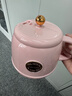 乐扣乐扣400ml养生杯烧水杯 迷你养生壶牛奶神器热奶杯电煮杯电炖杯电热水杯旅行加热水杯户外电热水杯 粉色单机款- 0.4L 实拍图