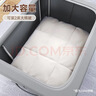 佳帮手布艺收纳箱 百纳箱衣服整理箱棉被衣物储物箱 U型窗 66L 1只装 实拍图