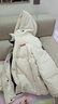 鸭鸭（YAYA）孙颖莎同款时空道宇系列三防羽绒服男女短款新款加厚面包服外套 月光白色 M (建议110-130斤) 实拍图