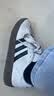 adidas 面包鞋 GRAND COURT BASE 00s休闲板鞋平底鞋男女阿迪达斯   灰色/黑色/酱紫   44 实拍图